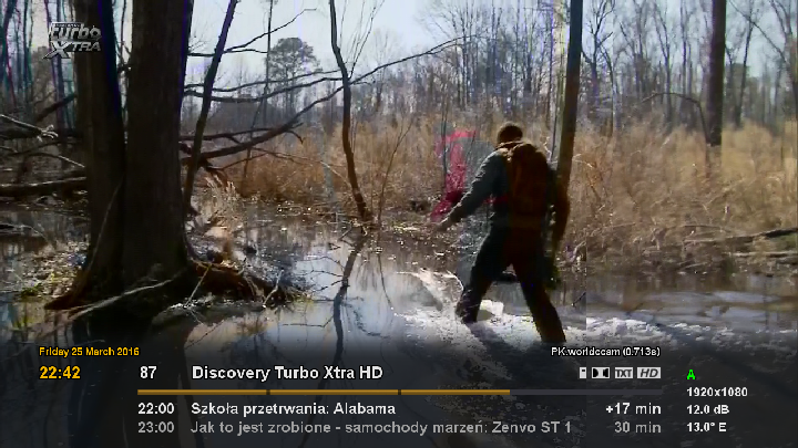 Man vs wild on discovery turbo extra hd<br />11449h
