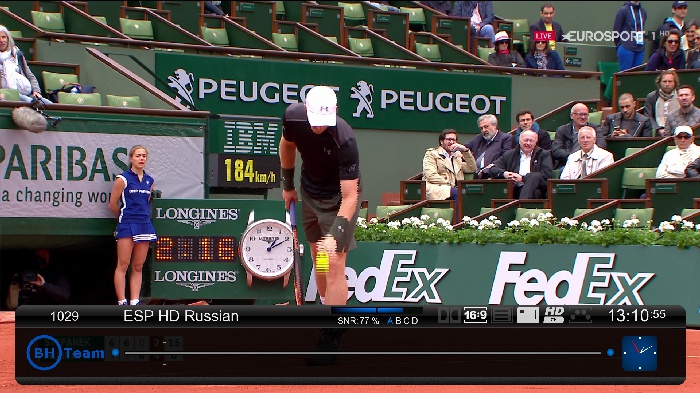 eurosport HD 13east<br />11278V 27500 3/4