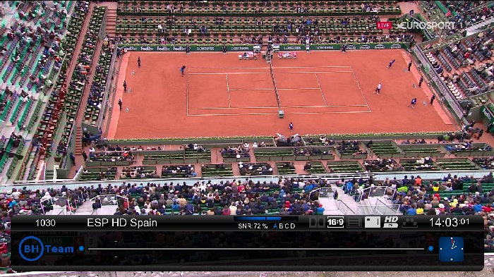 eurosport HD Spain 13east<br />11278V 27500 3/4