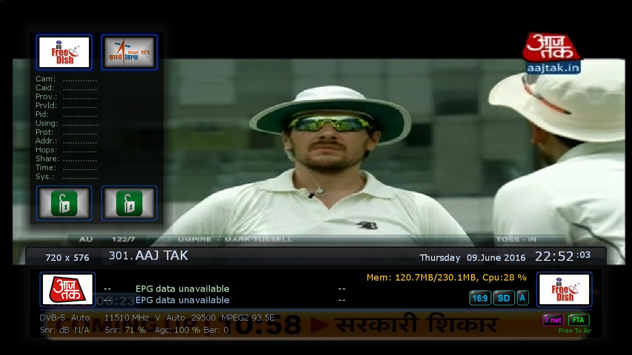 AAJ TAK, 93.5 E, 11510 V