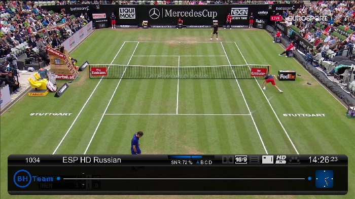 eurosport HD 13 East<br />11278V 27500 3/4