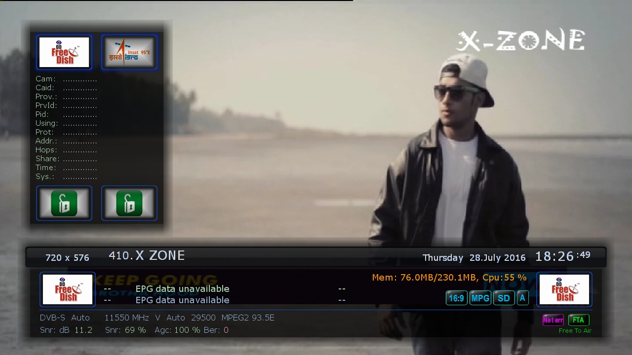 X ZONE, 93.5 E, 11550 V