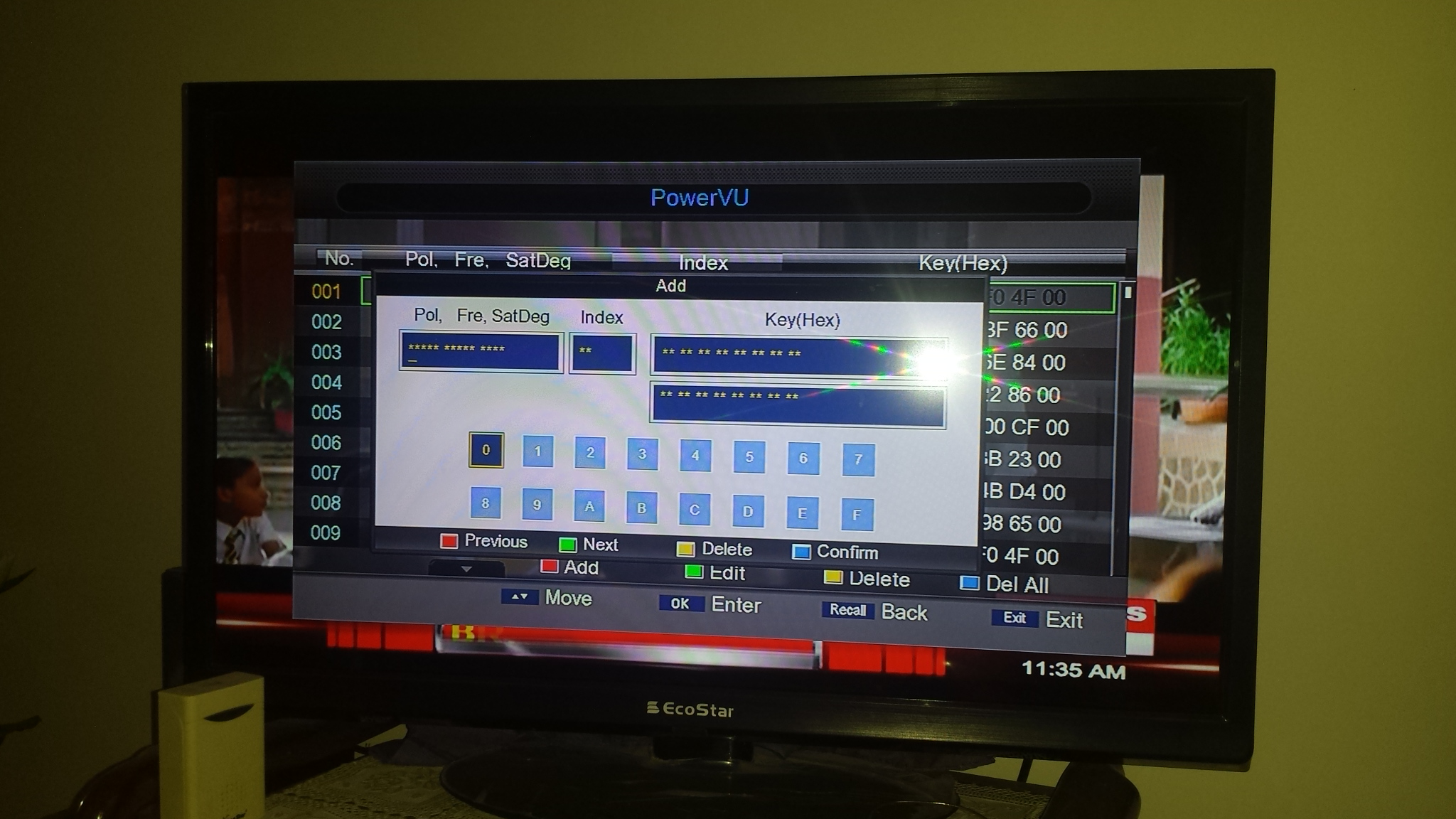 Powervu china receiver patch menu