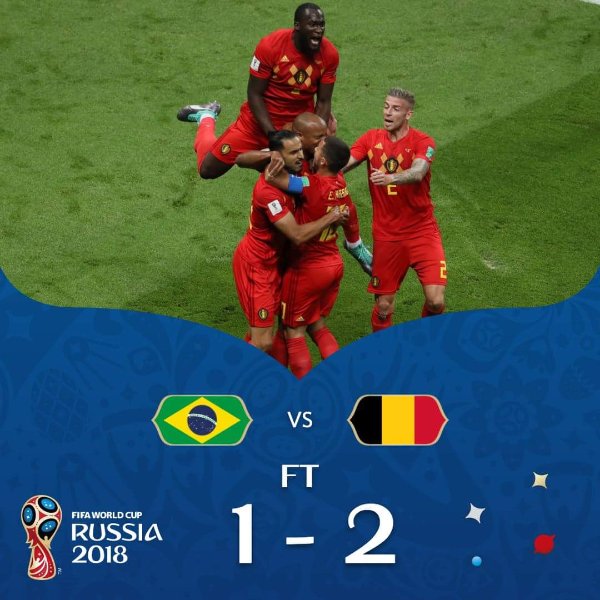 Belgium eliminate Brazil and reach semi-finals