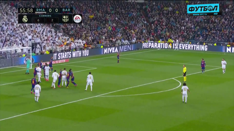 Repeat Play of EL-CLASICO Real Madrid VS Barcelona Football HD 52.5E