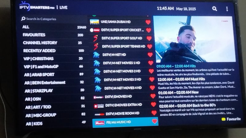 Enjoying iptv on Samsung TV just like normal dish channels