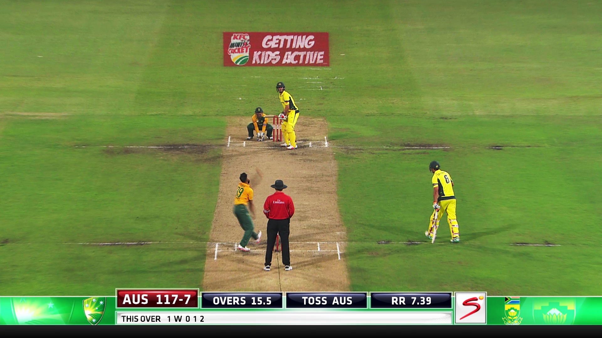 Aus Vs SA 1st T20<br />3828 H 7200<br />68.5E